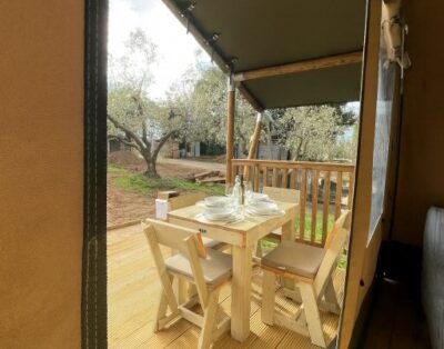 Glamping Tent for 4 People with Private Hot Tub in Tuscany