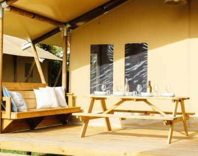 Glamping Tent for 5 People in Tuscany with Private Hot Tub
