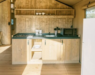 Glamping Tent for 5 People in Tuscany with Private Hot Tub